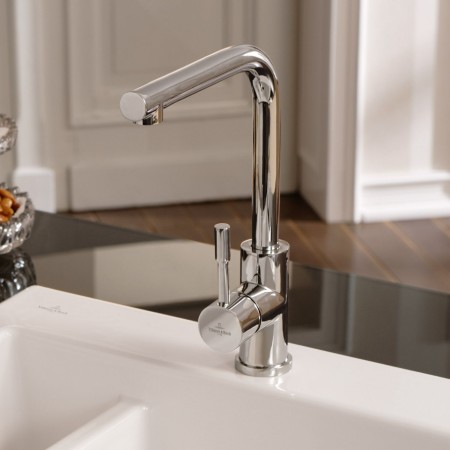 Villeroy & Boch Modern Steel Einhebel-Küchenarmatur