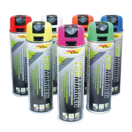 12x stk. Markierfarbe "Ecomarker" Inhalt 500 ml - Kreidespray