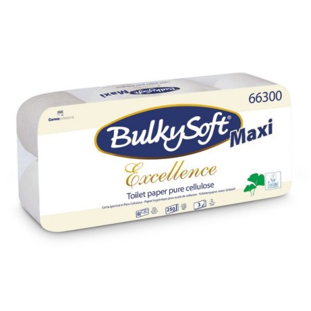 Bulkysoft Excellence Toilettenpapier Kleinrollen 72 Rollen (9 x 8)
