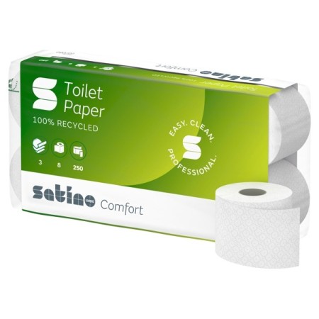 Satino Comfort Toilettenpapier Kleinrollen - MT1 System 72 Rollen (9 x 8)