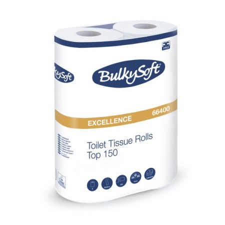 Bulkysoft Excellence Toilettenpapier Kleinrollen 60 Rollen (10 x 6)