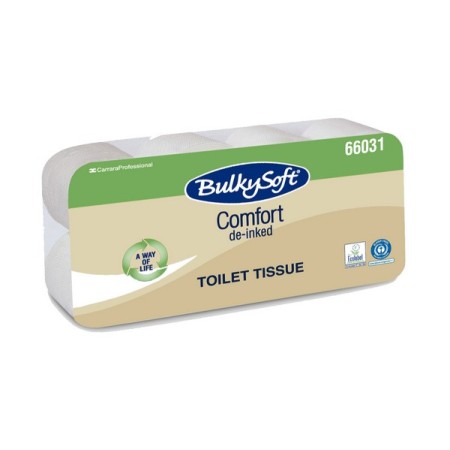Bulkysoft Comfort Toilettenpapier Kleinrollen 72 Rollen (9 x 8)