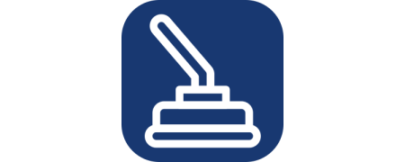 Tampons et brosses pour machines