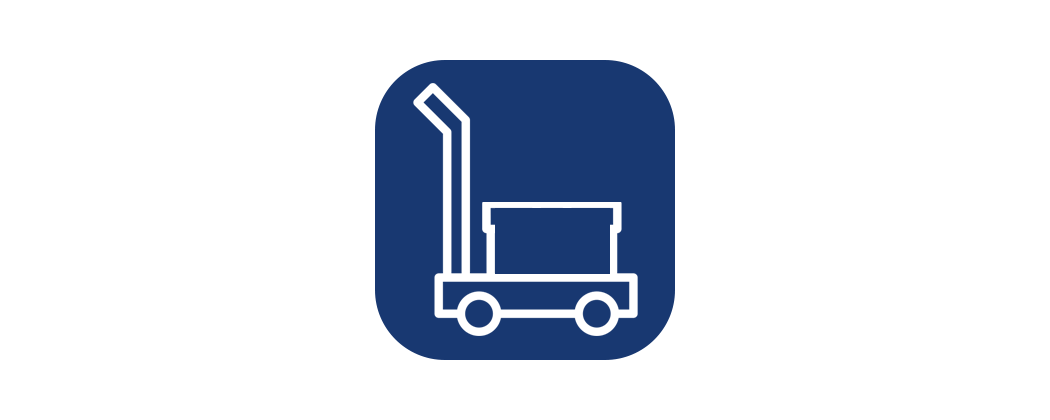Wagen mit Auffangwanne