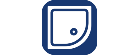 Viertelkreis-Duschwannen